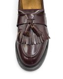  |SIZE 39| SOLOVAIR 822 BURGUNDY TASSEL LOAFER Z39-8536 