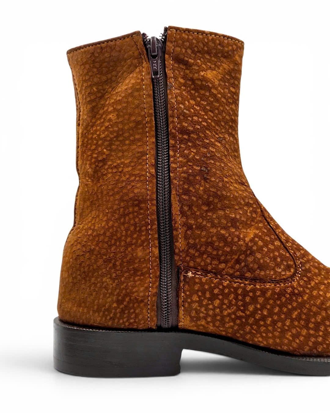  |SIZE 40| CARPINCHO SIDE-ZIP ANKLE BOOT Z40-8487 