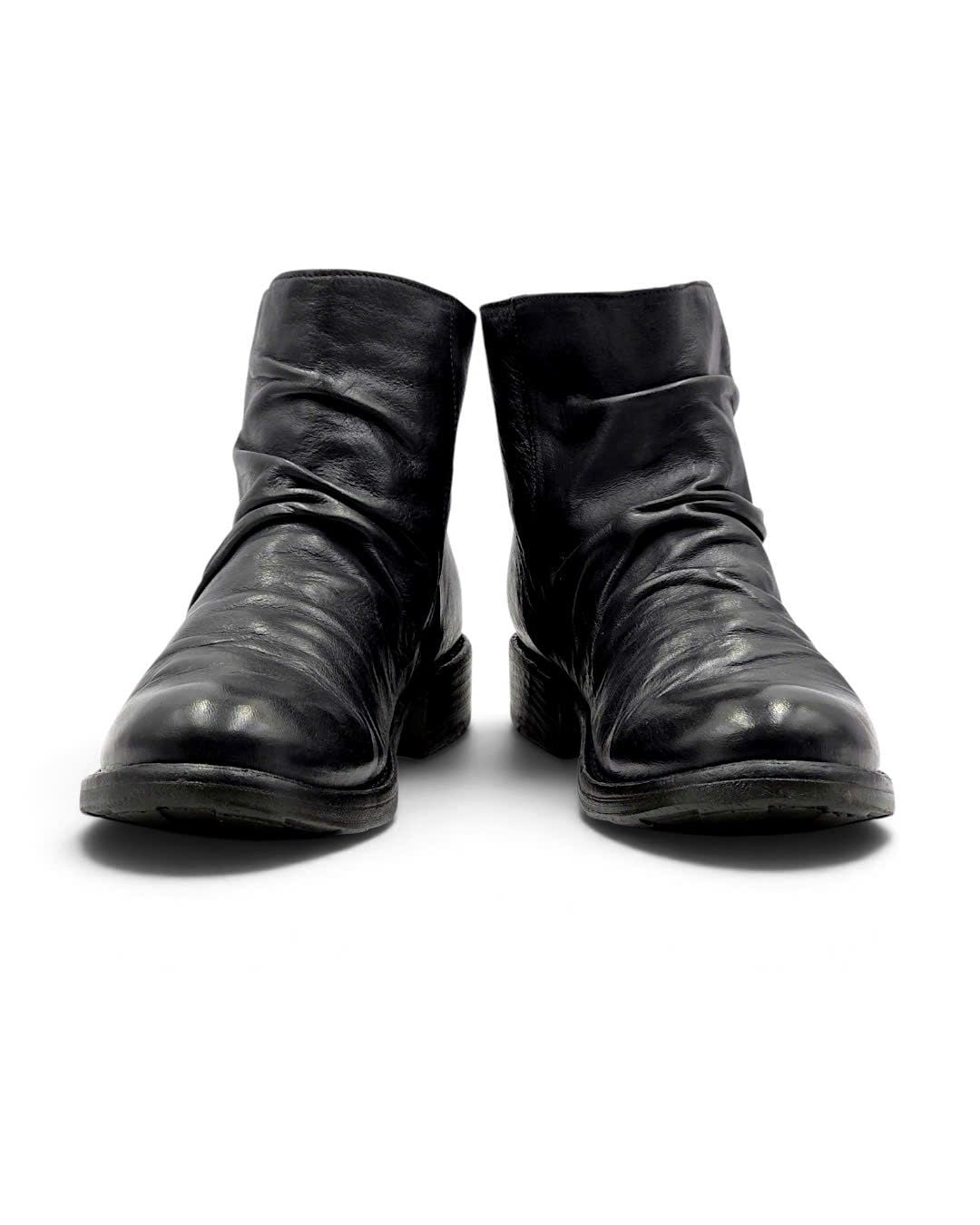  |SIZE 38.5| FIORENTINI + BAKER ETERNITY ELINA BLACK-ZIP ANKLE BOOT Z38.5-8713 