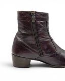  |SIZE 43| T2[in] BROWN SIDE-ZIP ANKLE BOOT AX43-8492 