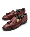  |SIZE 38| KARL HELMUT VINTAGE BURGUNDY TASSEL LOAFER AY38-8595 