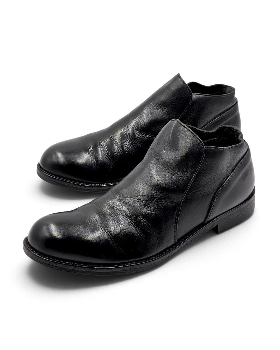  |SIZE 39| PADRONE PU7358-1244-20A BLACK INSTEP GORE SHORT BOOTS Z39-8714 