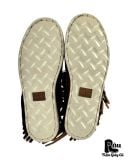  |SIZE 38.5| G.O.A BROWN FRINGE MOCCASIN 3-EYE BOOT Z38.5-8482 