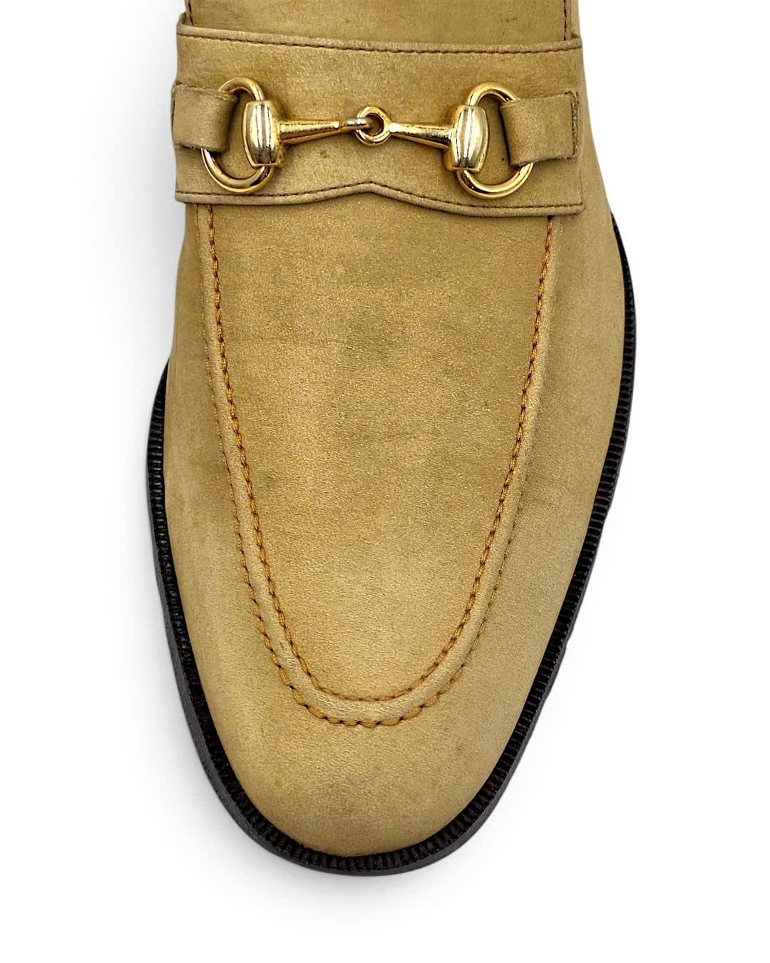  |SIZE 42| ARTISAN 1212 ORAN100 BEIGE SUEDE HORSEBIT LOAFER AY42-8601 