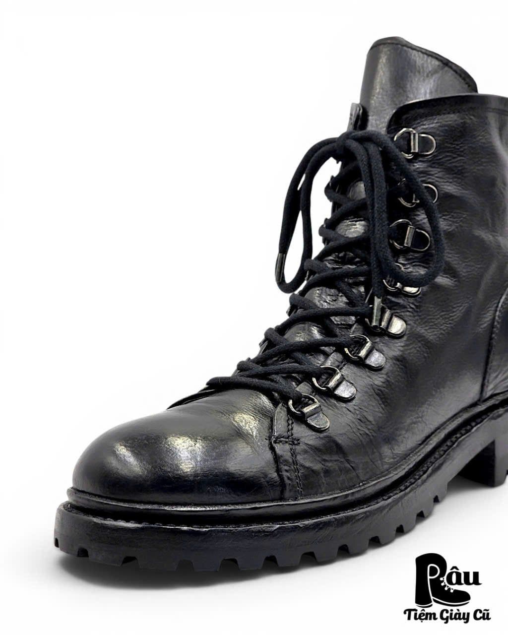  |SIZE 38| DUCANERO BLACK VEGTAN SIDE-ZIP LACE-UP BOOT Z38-8483 