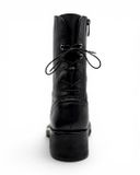  |SIZE 38.5| EKONICA CORSET LACED SIDE-ZIP ANKLE BOOT Z38.5-8486 