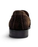  |SIZE 38.5| UNION IMPERIAL UNIVERSAL LANGUAGE DARK BROWN SUEDE APRON TASSEL LOAFER AY38.5-8597 
