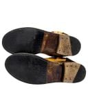  |SIZE 38| BED|STÜ EXETER DISTRESSED TAN STUDS HARNESS BOOT Z38-8578 