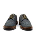  |SIZE 39| DESIGN LOAKE JACK BLUE SUEDE WINGTIP BROGUE DERBY SHOES AY39-8585 