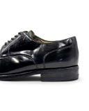  |SIZE 40| BERWICK 1707 4168 BLACK APRON DERBY SHOES AW40-8566 