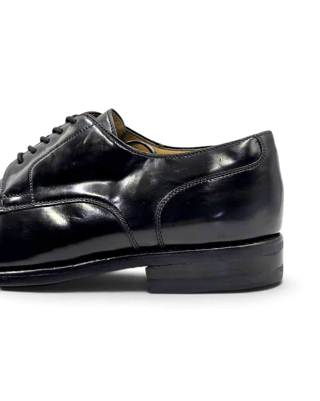  |SIZE 40| BERWICK 1707 4168 BLACK APRON DERBY SHOES AW40-8566 