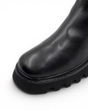  |SIZE 40| POMME D'OR BLACK SIDE-ZIP ANKLE BOOT Z40-8490 