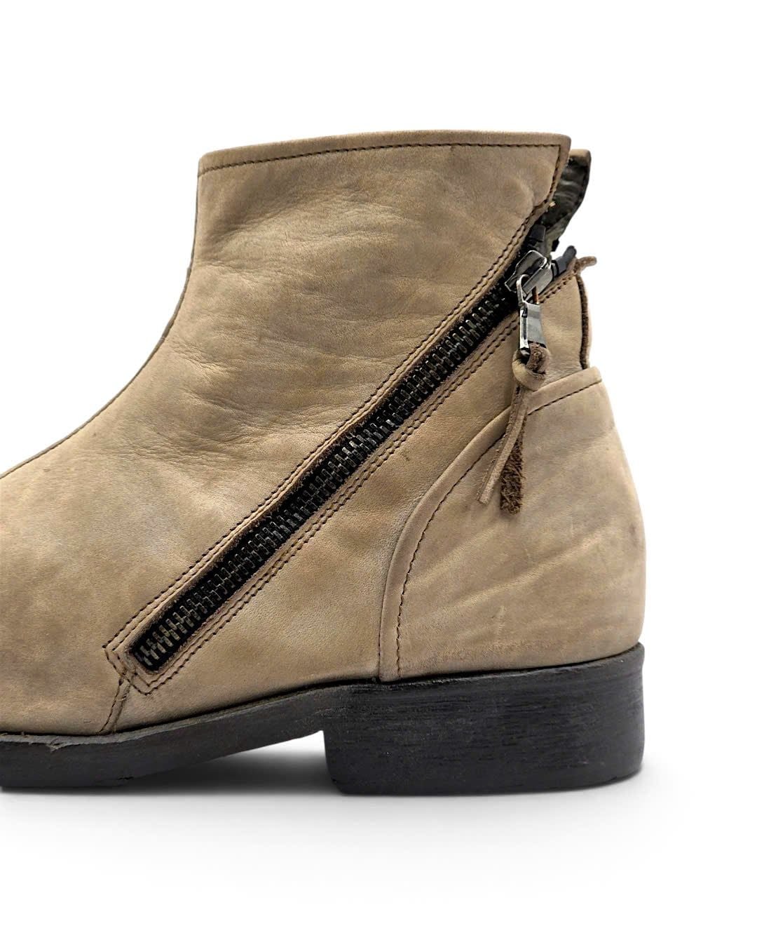  |SIZE 43| PAWELK'S DOUBLE DIAGONAL-ZIP ANKLE BOOT Z43-8710 