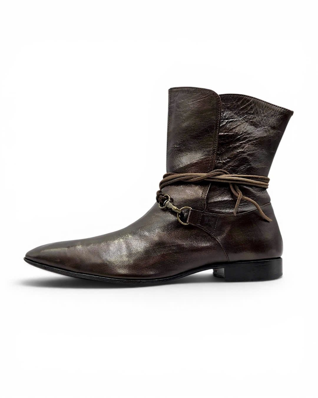  |SIZE 39| BUCCHUS VINTAGE 920 DARK BROWN ANKLE BOOT AX39-8489 