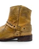  |SIZE 38| BED|STÜ EXETER DISTRESSED TAN STUDS HARNESS BOOT Z38-8578 