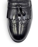  |SIZE 39| STACY ADAM VINTAGE BLACK WINGTIP BROGUE TASSEL LOAFER AY39-8594 