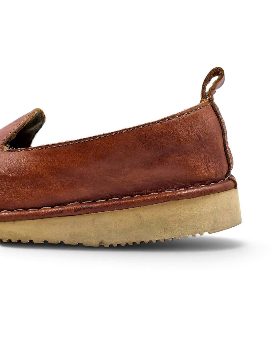  |SIZE 38| PUNTO PIGRO COGNAC BROWN LIGHTWEIGHT TASSEL LOAFER Z38-8602 