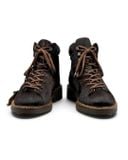  |SIZE 38| FEELING BROWN HAIR-ON COWHIDE LACE-UP BOOT Z38-8526 