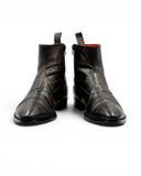  |SIZE 44| KOIL BY VISARUNO R6014 ITALIAN PATINA SIDE-ZIP ANKLE BOOT Z44-8488 