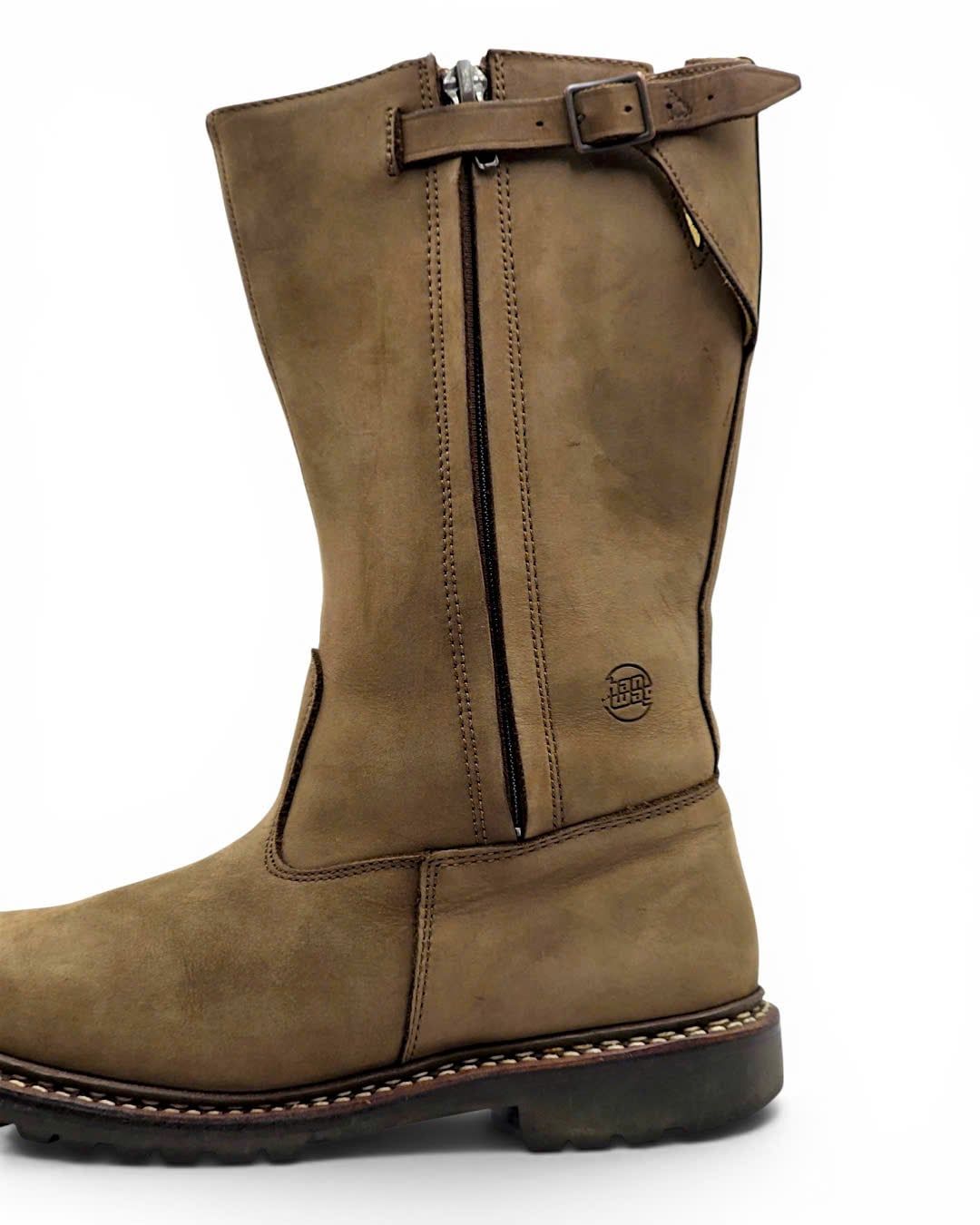  |SIZE 39| HANWAG NUBUCK MID-CALF PULL-ON WORK BOOT Z39-8507 