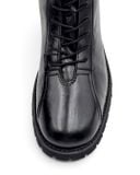  |SIZE 39| RIGTER BLACK ANKLE LACE-UP BOOT Z39-8519 