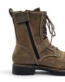  |SIZE 37| ALPHA INDUSTRIES AFB-20020 BUCKLES LACE-UP BIKER BOOT Z37-8577 