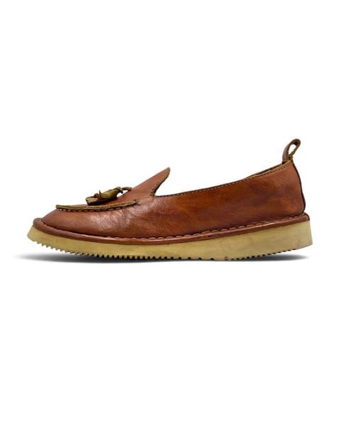  |SIZE 38| PUNTO PIGRO COGNAC BROWN LIGHTWEIGHT TASSEL LOAFER Z38-8602 