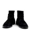  |SIZE 43| BEAUTY&YOUNG UNITED ARROW 819071 BLACK  SUEDE ZIP ANKLE BOOT Z43-8708 