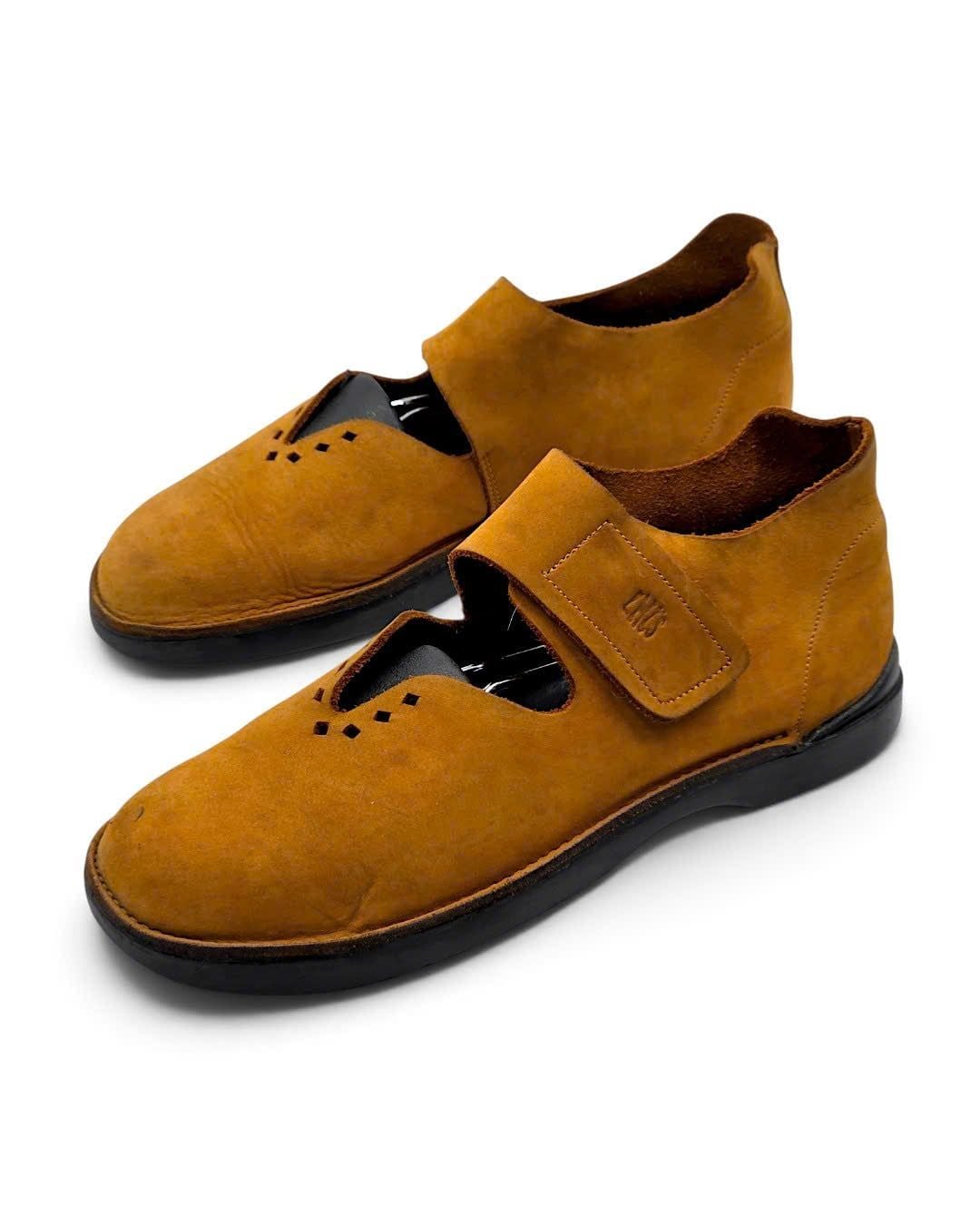  |SIZE 39| LOINT'S OF HOLLAND VINTAGE NUBUCK SINGLE STRAP SHOES Z39-8579 