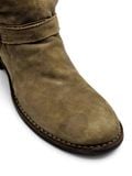  |SIZE 44.5| FIORENTINI + BAKER ETERNITY 713 TAUPE SUEDE TALL ANKLE BIKER BOOT Z44.5-8494 