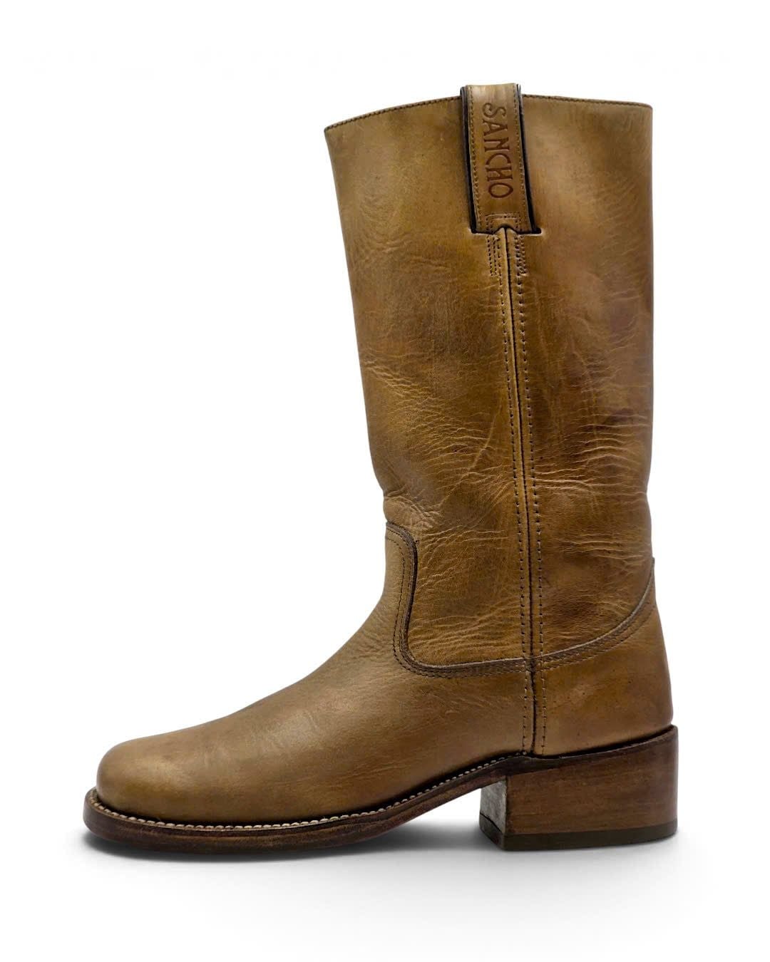  |SIZE 38| SANCHO VINTAGE 737 BROWN CAMPUS BOOT AZ38-8697 