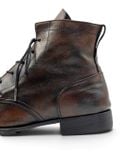  |SIZE 43| MOMA VINTAGE BROWN PLAIN-TOE LACE-UP BOOT Z43-8539 