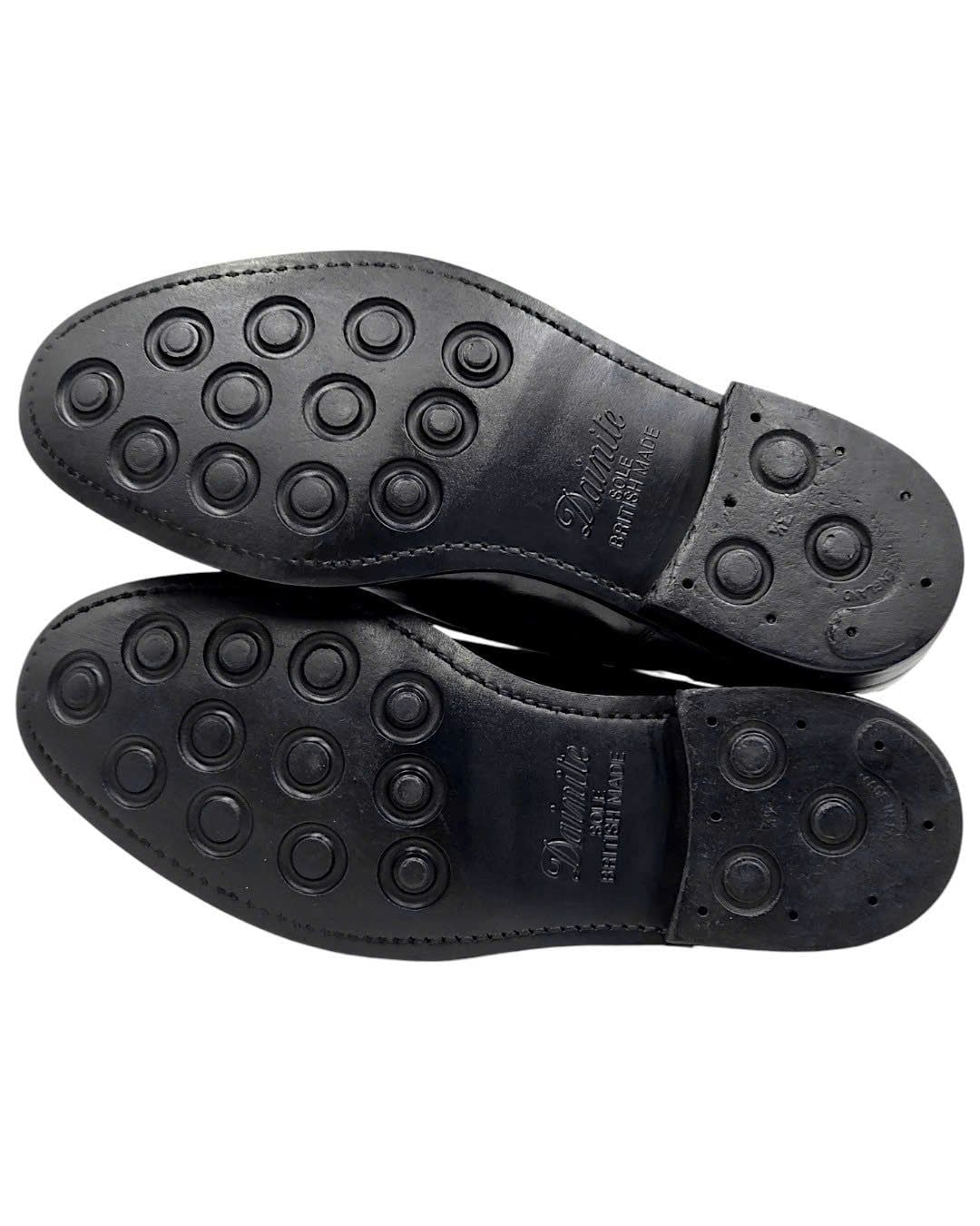  |SIZE 40| BERWICK 1707 4168 BLACK APRON DERBY SHOES AW40-8566 