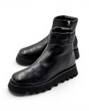  |SIZE 40| POMME D'OR BLACK SIDE-ZIP ANKLE BOOT Z40-8490 