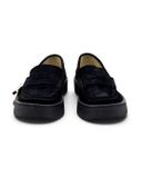  |SIZE 38.5| STEFANO ROSSI UOMO BELEN SR08211 BLACK SUEDE PENNY LOAFER Z38.5-8529 