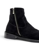  |SIZE 43| BEAUTY&YOUNG UNITED ARROW 819071 BLACK  SUEDE ZIP ANKLE BOOT Z43-8708 