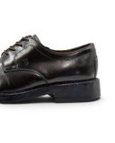  |SIZE 38.5| TOD'S DARK BROWN PLAIN-TOE DERBY SHOES AY38.5-8572 
