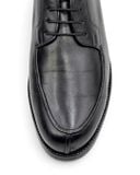  |SIZE 39| HANDMACHER BY KARL REICHL MODEL 28 BLACK APRON SLIT-TOE DERBY SHOES AY39-8571 
