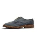  |SIZE 39| DESIGN LOAKE JACK BLUE SUEDE WINGTIP BROGUE DERBY SHOES AY39-8585 