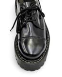  |SIZE 38.5| SHELLYS RANGERS A3031 3-EYE STEEL-TOE PLATFORM COMBAT SHOES Z38.5-8523 