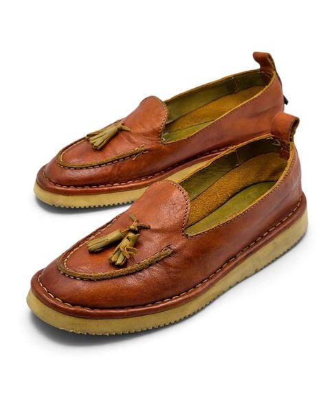  |SIZE 38| PUNTO PIGRO COGNAC BROWN LIGHTWEIGHT TASSEL LOAFER Z38-8602 