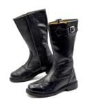  |SIZE 39| MATTERHORN BLACK SIDE-ZIP MOTORCYCLE BIKER BOOT Z39-8227 