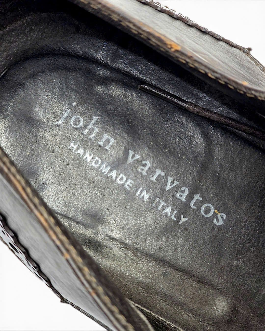  |SIZE 42| JOHN VARVATOS F2262P4 BROWN WINGTIP BROGUE DERBY SHOES Z42-8587 