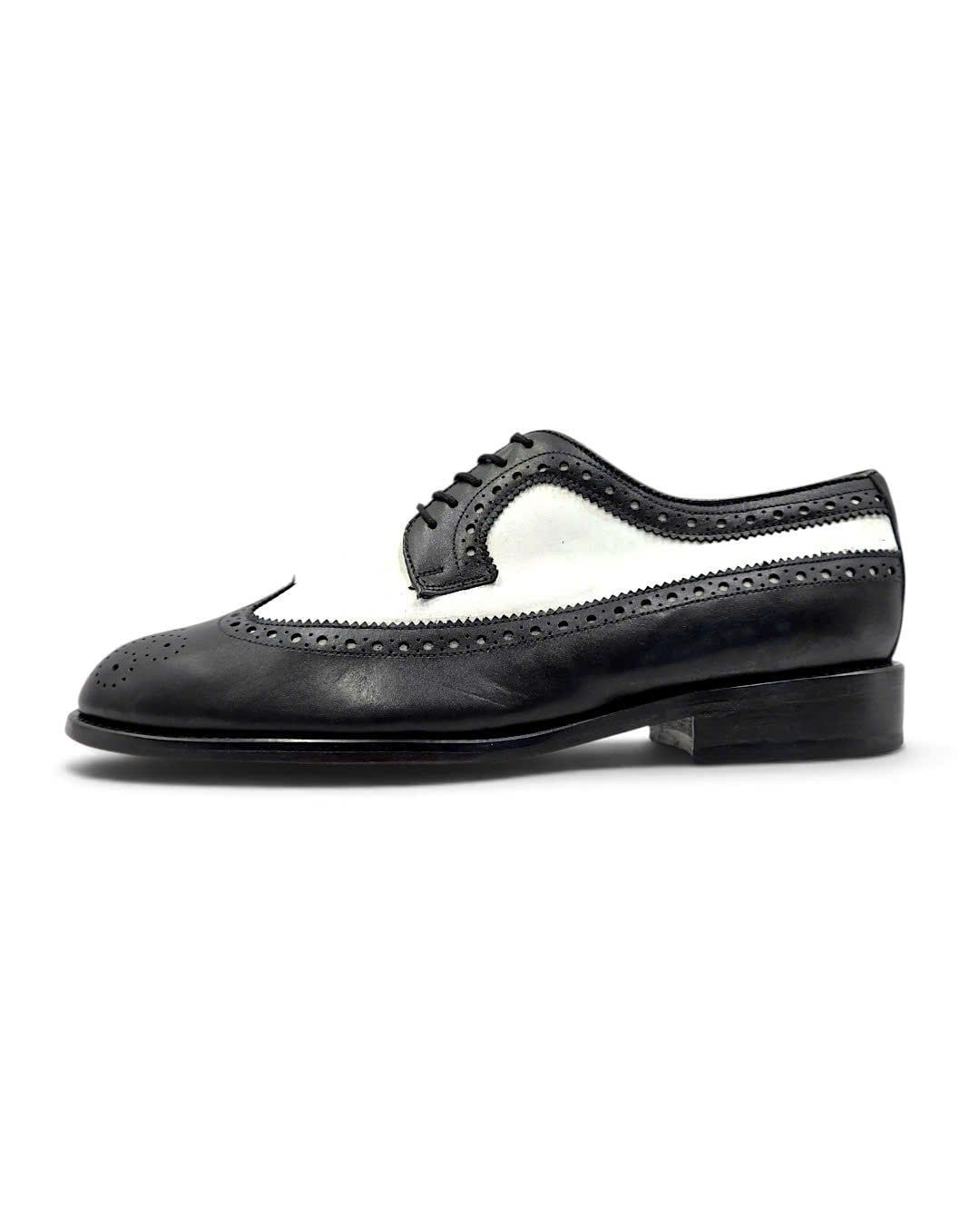  |SIZE 40| LEATHER CLASSICS SPECTATOR LONGWING BROGUE BLUCHER SHOES AY40-8584 