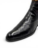  |SIZE 43| JOHN FLUEVOG TWIN TURBINE 1611 FIRST AVENUE BLACK CLASSY SPAT ZIPPER BOOT Z43-8491 