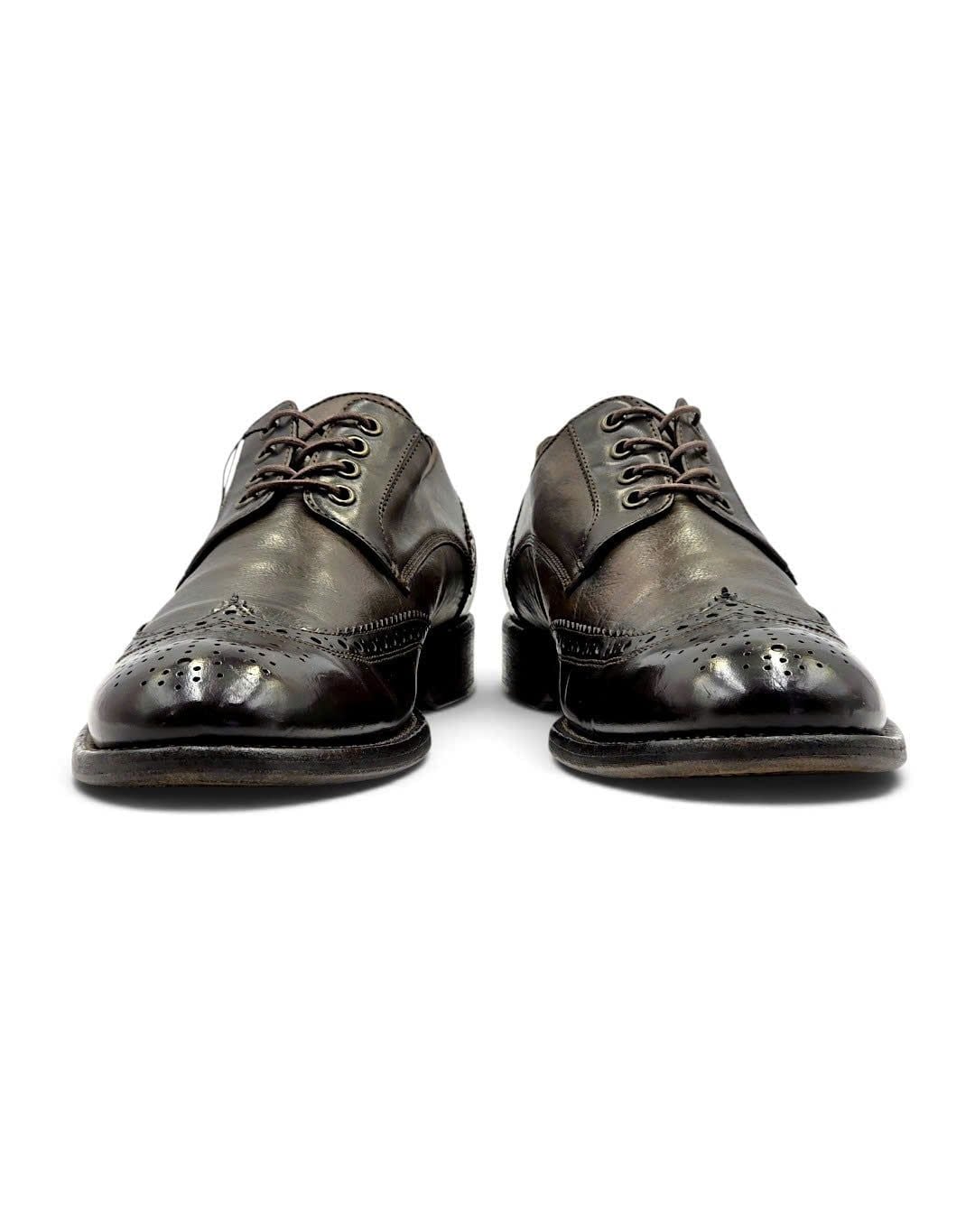  |SIZE 42| JOHN VARVATOS F2262P4 BROWN WINGTIP BROGUE DERBY SHOES Z42-8587 