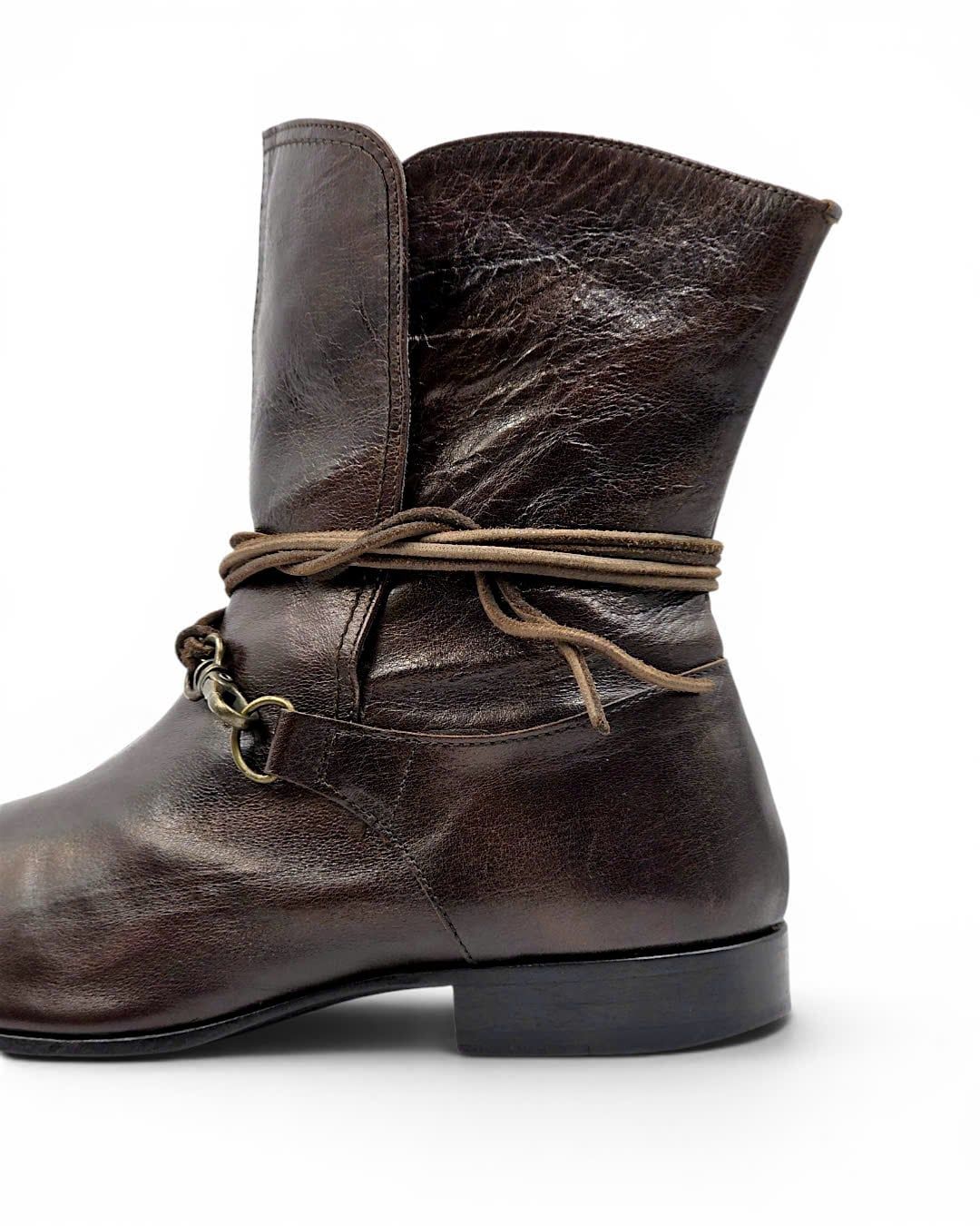  |SIZE 39| BUCCHUS VINTAGE 920 DARK BROWN ANKLE BOOT AX39-8489 