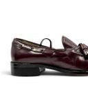  |SIZE 38.5| TEECLUB AMERICAYA 4715 BURGUNDY APRON TASSEL LOAFER AY38.5-8593 