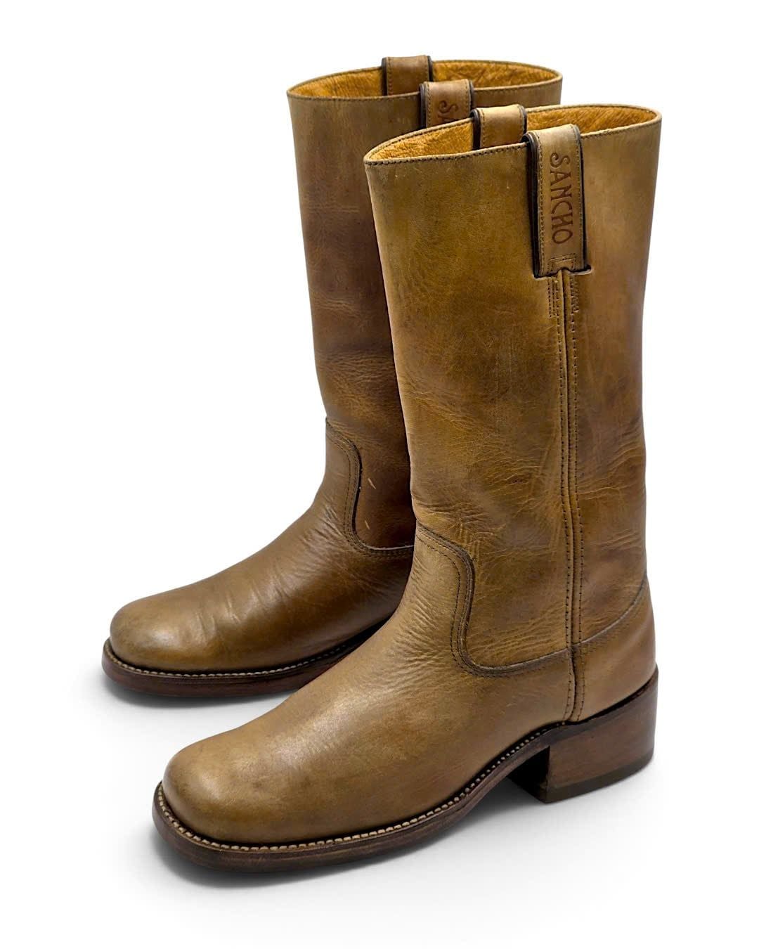  |SIZE 38| SANCHO VINTAGE 737 BROWN CAMPUS BOOT AZ38-8697 