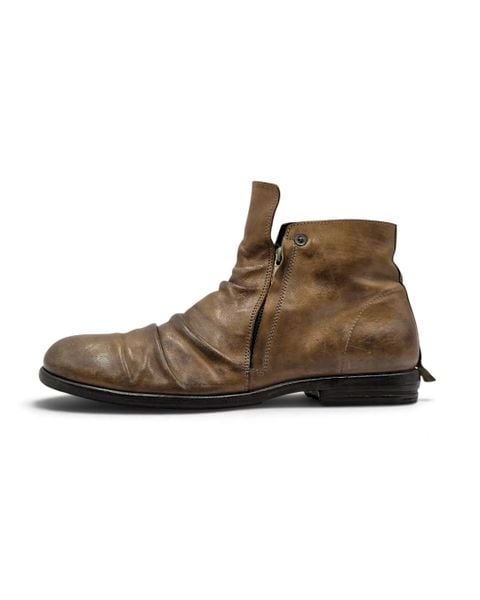  |SIZE 42| SHOTO  50552 VEGTAN DOUBLE SIDE-ZIP ANKLE BOOT Z42-8611 